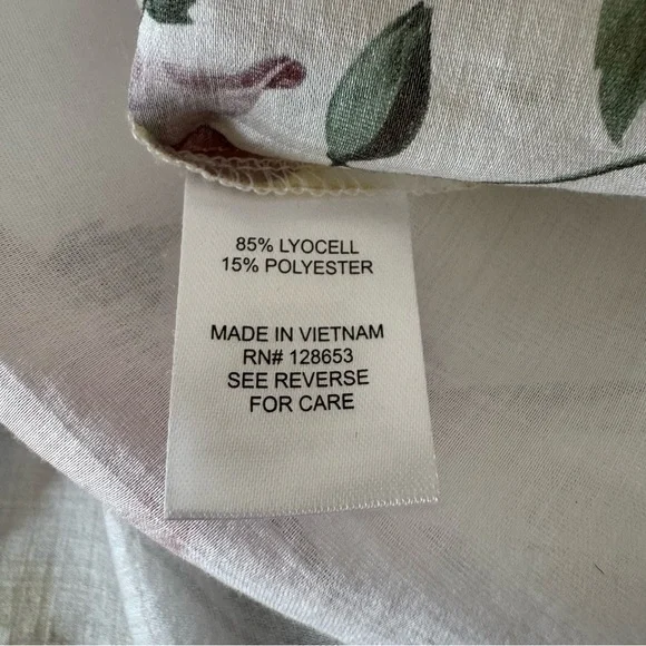 Bailey 44 White Sheer Floral Button-Up Blouse, Size S - Picture 15 of 16